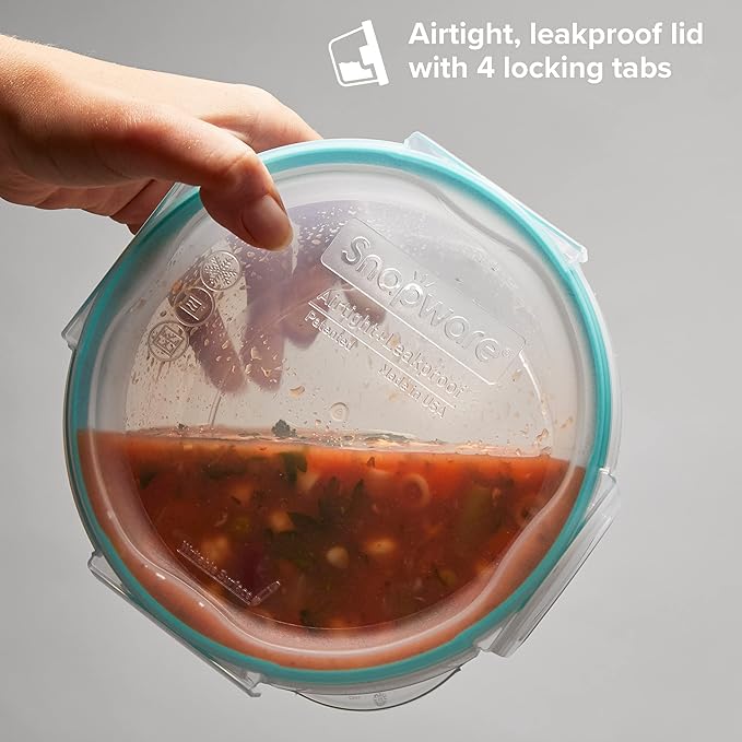 Snapware Plastic Total Solutions Food Storage Containers Set, Airtight & - Image 3