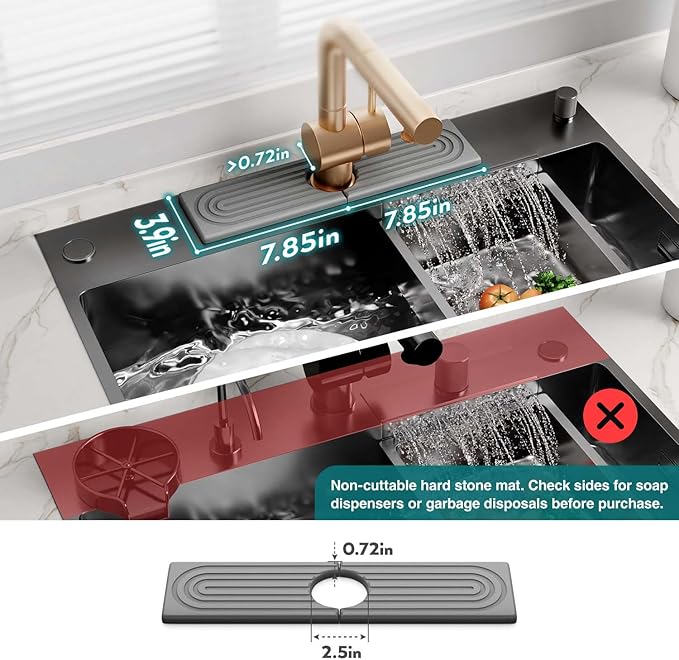 Eormoe Kitchen Sink Faucet Mat - Image 2