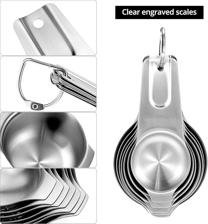 QWORK Stainless Steel Measuring Cups - Image 3