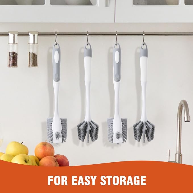 4-Pack Heavy-Duty Dish Scrub Brushes - Image 7