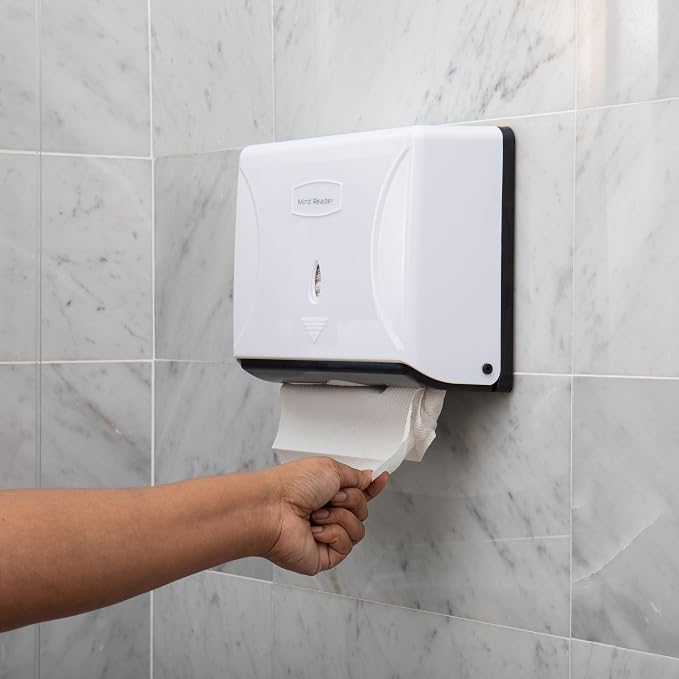 Mind Reader Paper Towel Dispenser, Tri-Fold Towel Holder, Wall Mount - Image 2
