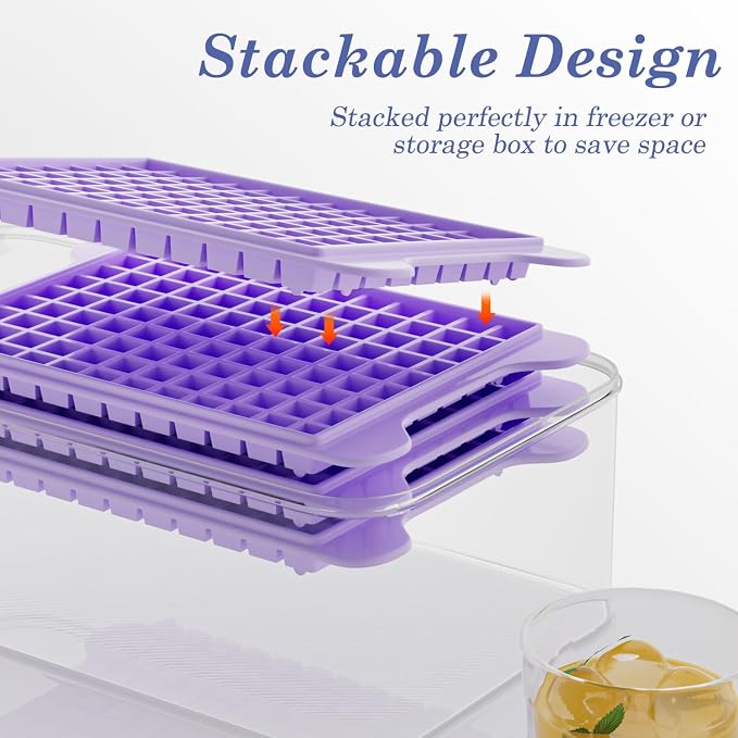 Mini Ice Cube Tray for Freezer: GGUW Nugget Ice Cube Tray - Image 4