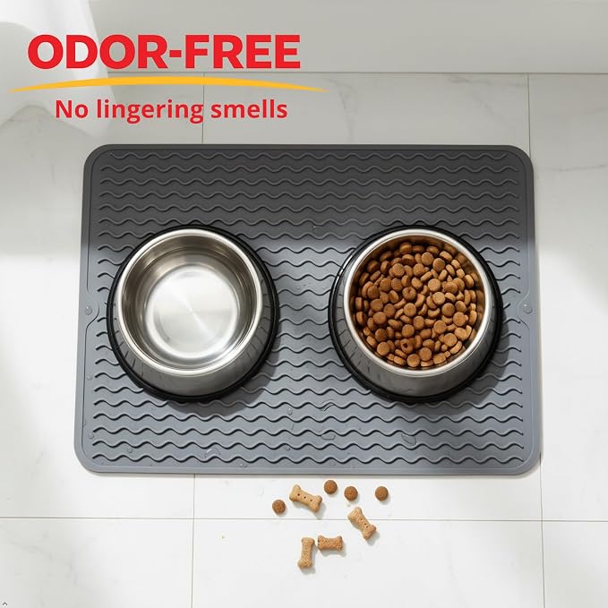 Silicone Drying Mat 16 × 12 – Dark Gray Non-Slip Sink Mat - Image 5