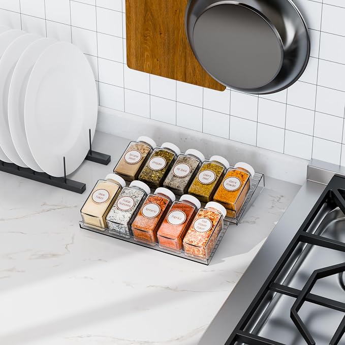 Yieach 4 Pack Adjustable Narrow Spice Rack - Image 9