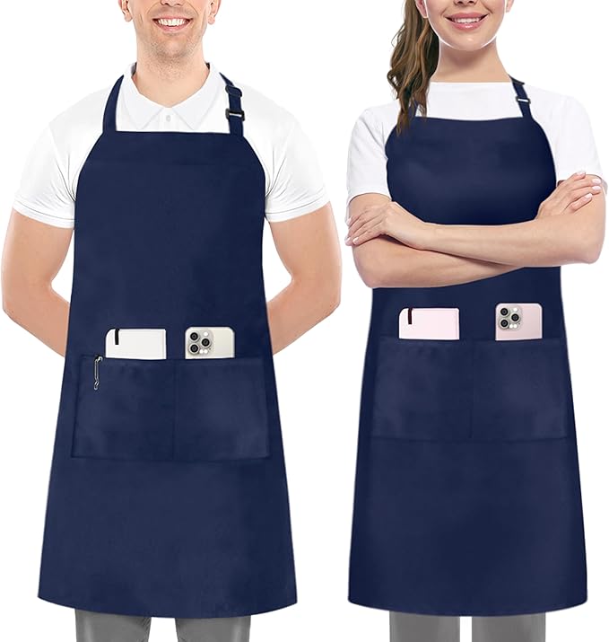 Utopia Kitchen 2 Pack Bib Apron, Adjustable by UTOPIAKITCHEN