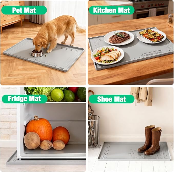 Aisslro Under Sink Mat 31" X 22", Waterproof Silicone Under Sink Mats - Image 9