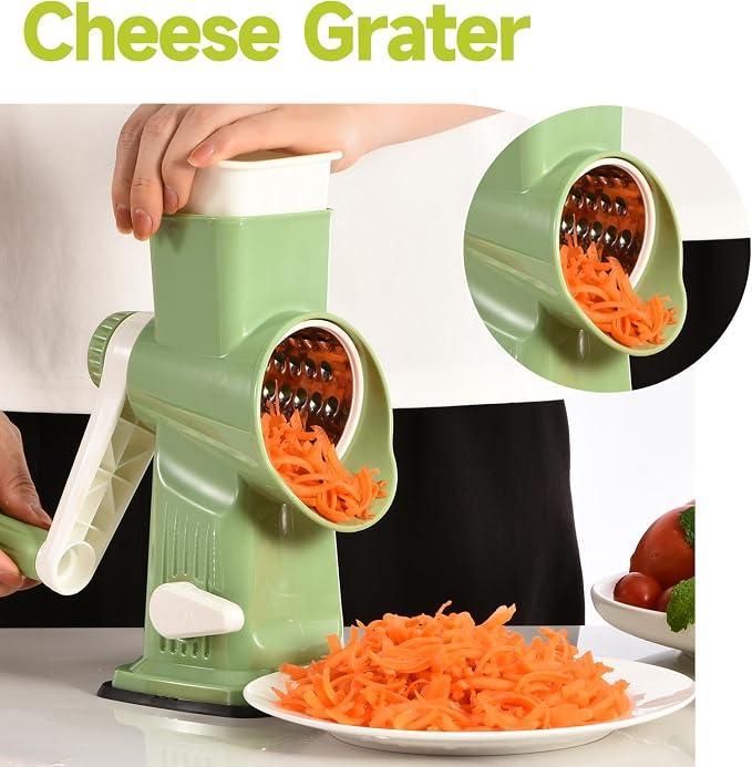 Rotary Cheese Grater Hand Crank Transparent - Image 7