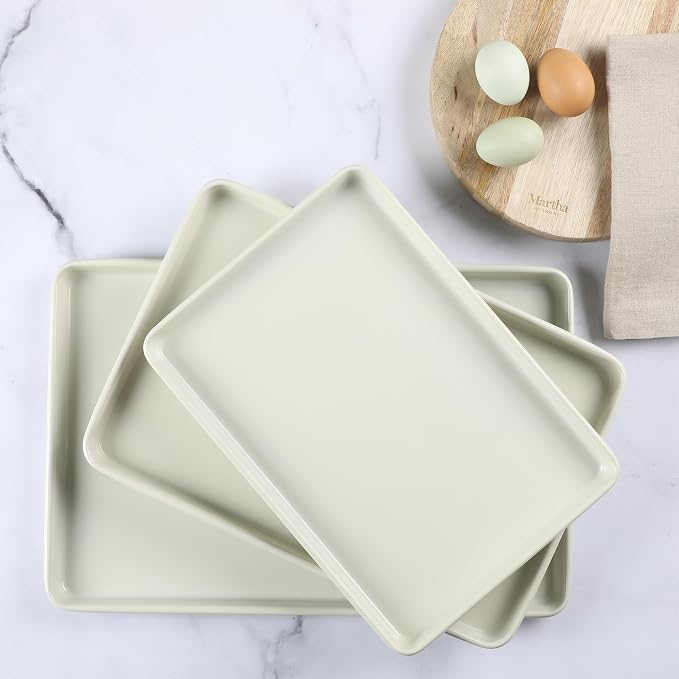 Martha Stewart Gallen 3-Piece Cookie Sheet Set – 13", Ceramic Nonstick - Image 6
