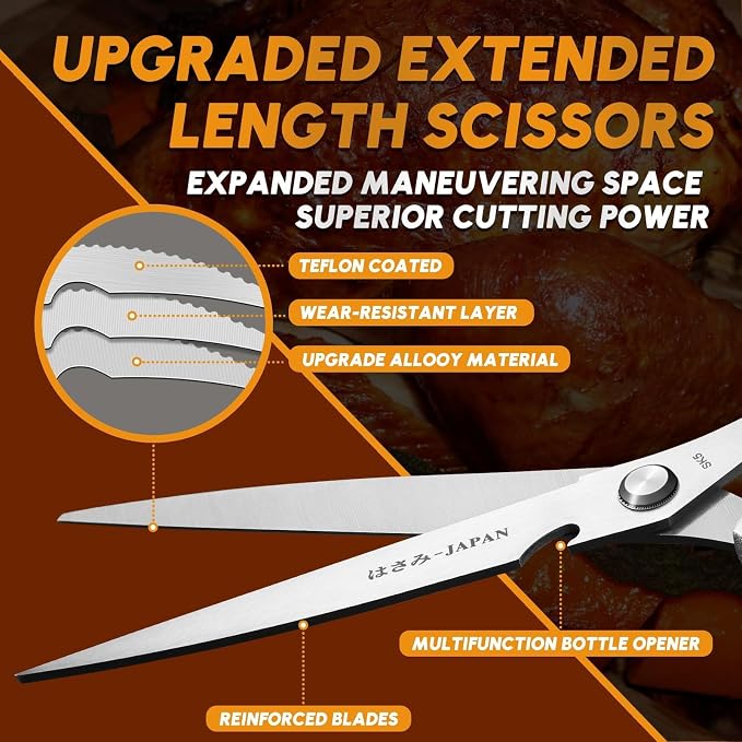 HUUSK Kitchen Scissors Set Upgraded - Image 3