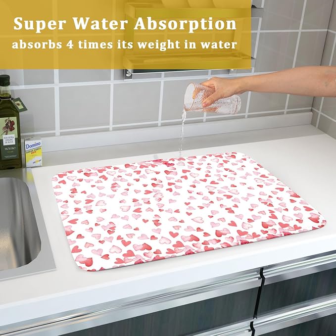 Valentine’s Day Dish Drying Mat - Image 7