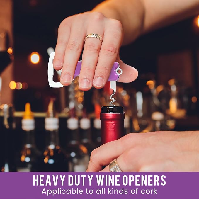 Ziliny 24 Pcs Bottle Opener Keychain Bulk Wine Bottle Beer Opener Keychain - Image 5