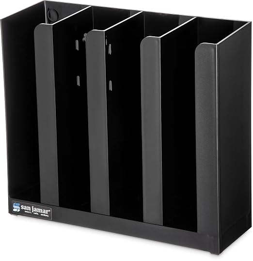 San Jamar Portion Cup and Lid Organizer Fits 2-3" Cups and Lids by SanJamar
