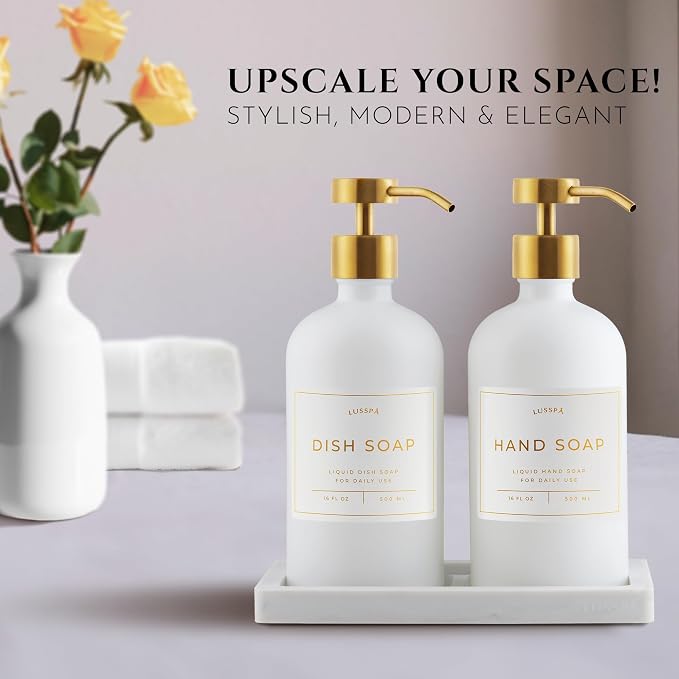 Glass Soap Dispenser Set of 2 - Image 2