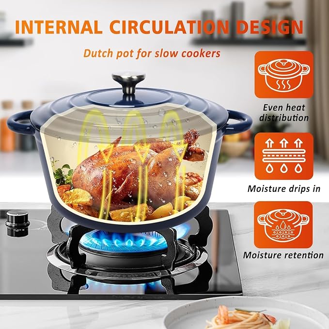 Hisencn Enameled Cast Iron Cookware Set - Image 3