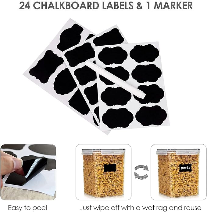 Vtopmart Food Storage Containers 2.5L / 84.5oz, 4 Pieces BPA Free Plastic - Image 6