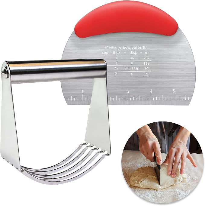 Pastry Cutter Dough Scraper Dough Cutter Scraper Tool Kitchen Pastry Blender by MSWGO