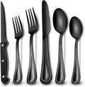 EWFEN 24-Piece Black Silverware Set by EWFEN