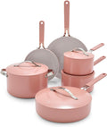 GreenLife 10-Piece Nonstick Ceramic Cookware Set, Lightweight Healthy PFAS-Free by GreenLife