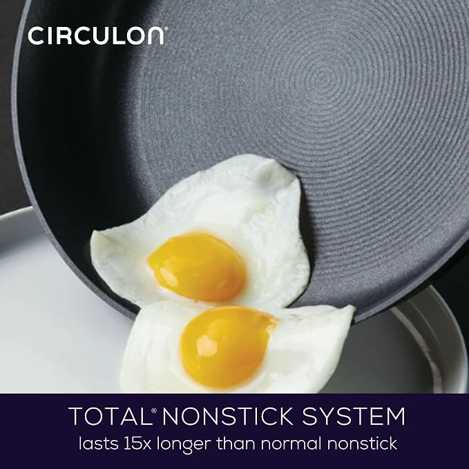 Circulon Symmetry Hard Anodized Nonstick Induction Frying Pan Twin Pack - Image 4