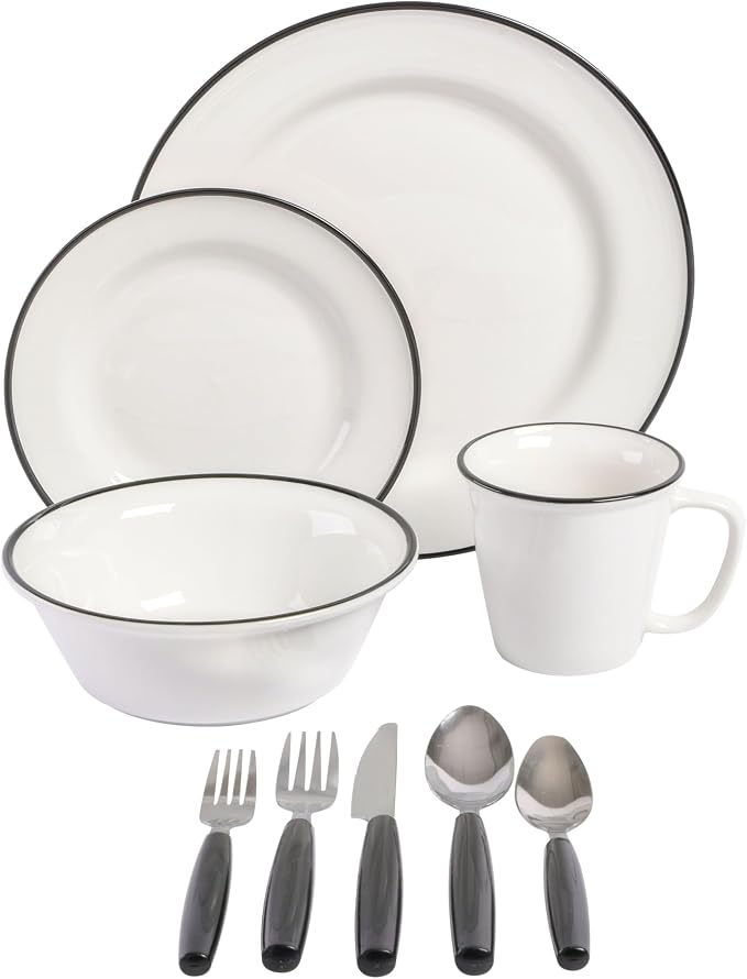 Gibson Home 95 Piece Kitchen in a Box Pots and Pans Cookware, Plates and Bowls - Image 5