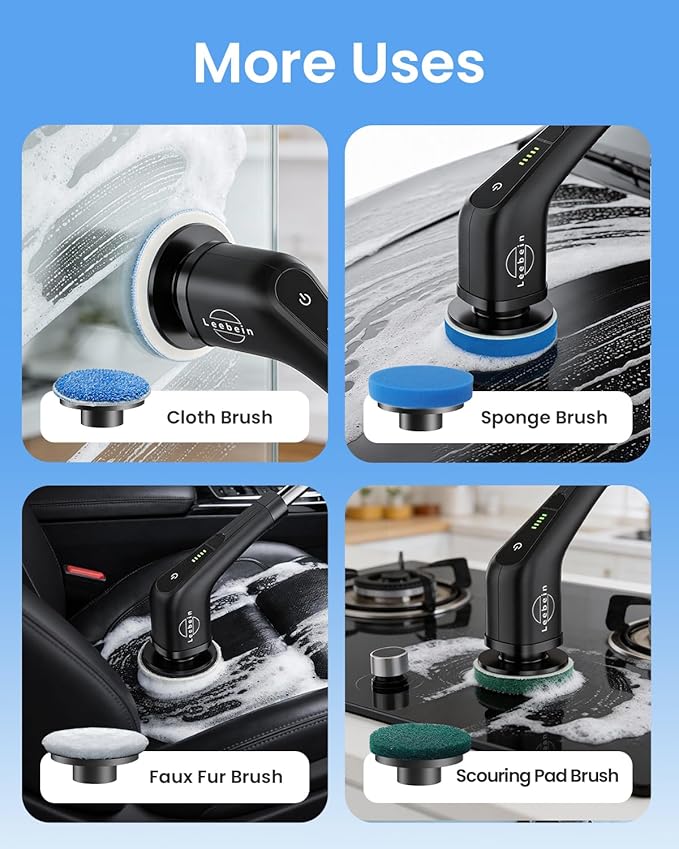 Leebein Electric Spin Scrubber, Cordless Cleaning Brush - Image 7