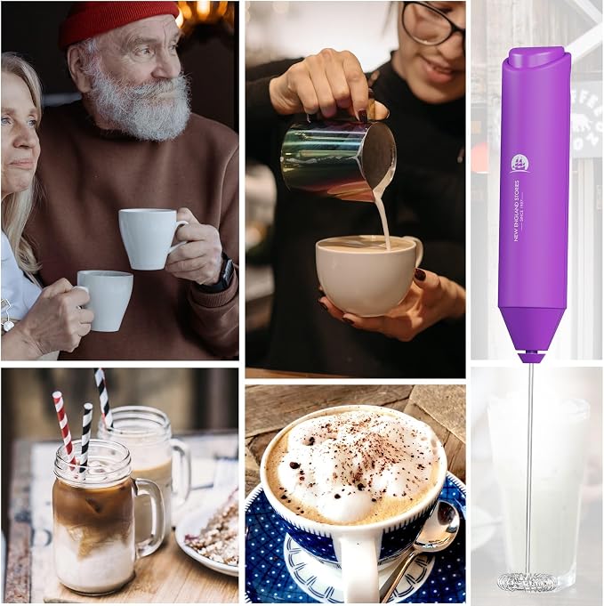 Powerful Milk Frother Handheld Foam Maker, Mini Whisk Drink Mixer - Image 5