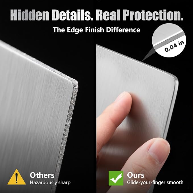 URMONA 3 PCS 304 Stainless Steel Cutting Board - Image 5
