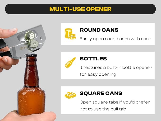 Heavy Duty Can Opener with Magnet – Commercial Can Opener Manual - Image 5