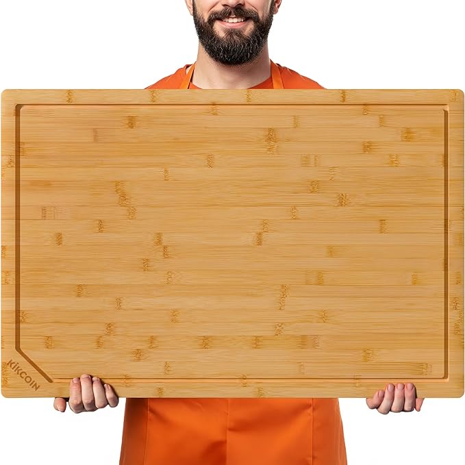 Kikcoin 36”×24” Bamboo Cutting Boards by Kikcoin