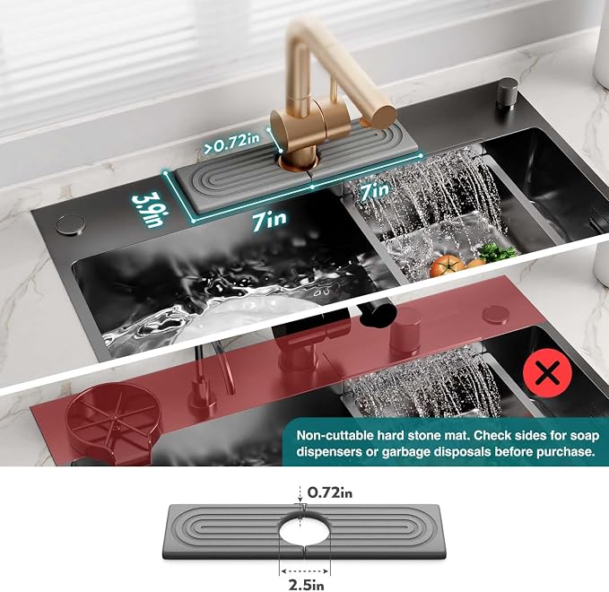 eormoe Diatomite Kitchen Faucet Mat - Image 4