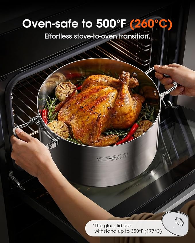 3-Ply Stainless Steel Stock Pot Set - Image 6