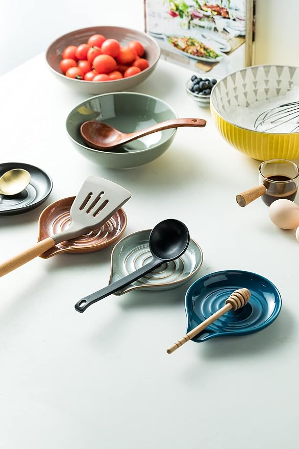 Spoon Holder, Ceramic Spoon Rest - Image 7