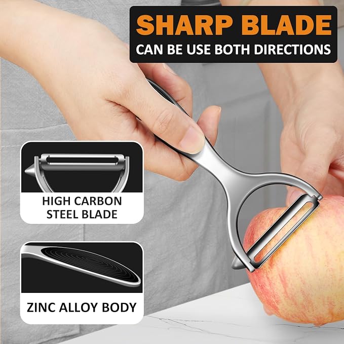 TACGEA Vegetable Peeler for Kitchen, Potato Peelers for Fruit Straight Blade - Image 3
