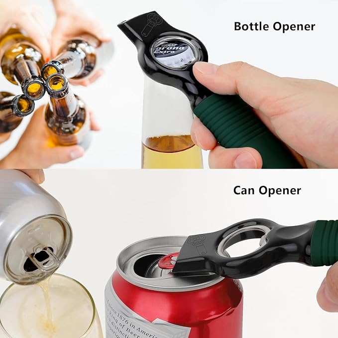 2-Pack Magnetic Beer Bottle Opener & Soda Can Opener, 2-in-1 Bottle Opener and - Image 3