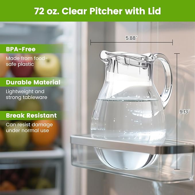 Small Clear Plastic Pitcher - Image 4