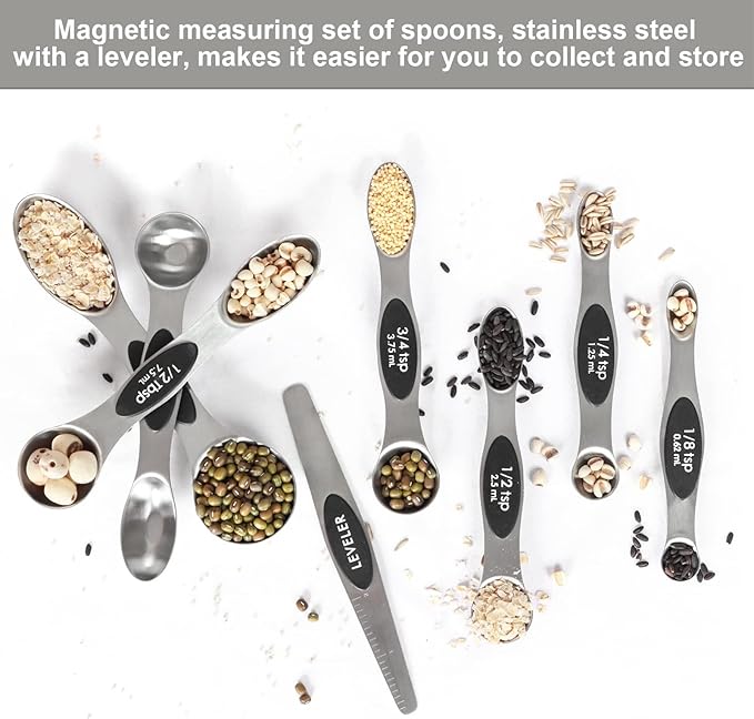 Magnetic Measuring Spoons Set - Image 3