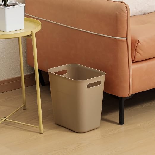 UUJOLY Plastic Small Trash Can Wastebasket, Garbage Container Basket - Image 3