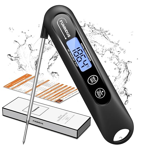 Meat Thermometer Digital, 3S Instant Read Food Thermometer by FUMMDUS