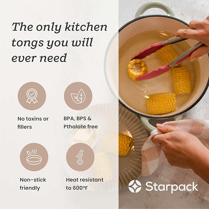 Starpack 'Get a Grip' Silicone Kitchen Tongs - Image 2