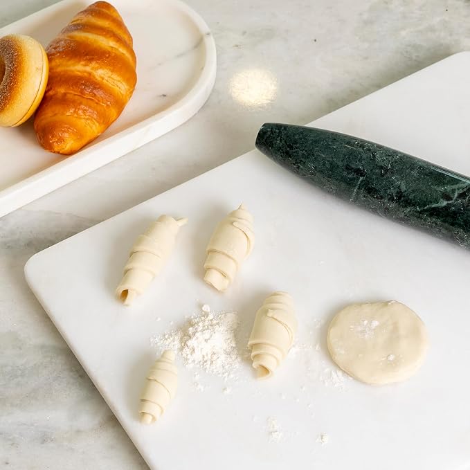 Natural Marble French Rolling Pin, 12 inch Kitchen Baking Tool - Image 7