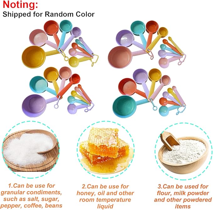 Plastic Measuring Cups and Spoons Set - Image 3