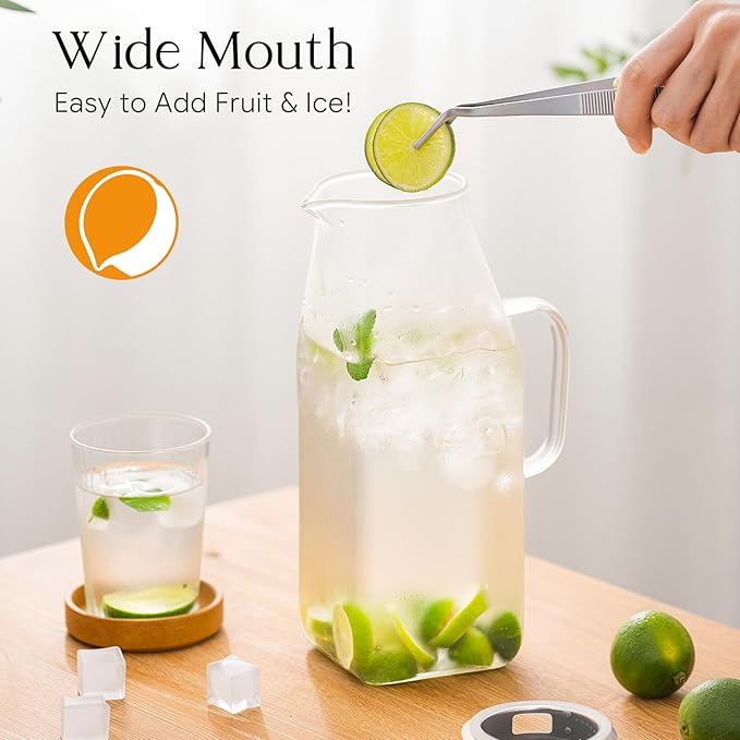 OneDream 68oz Square Glass Pitcher - Image 4