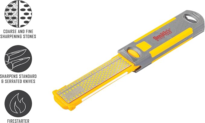 Smith's 51178 Pack-Pal 4" Diamond Combination Sharpener – Retractable 2-Sided - Image 4
