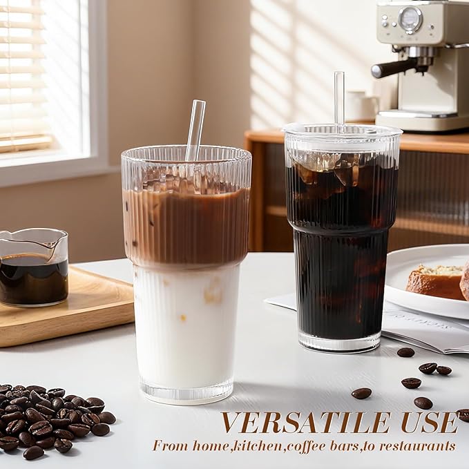 Iced Coffee Cups with Lids: Coffee Bar Accessories - Image 7