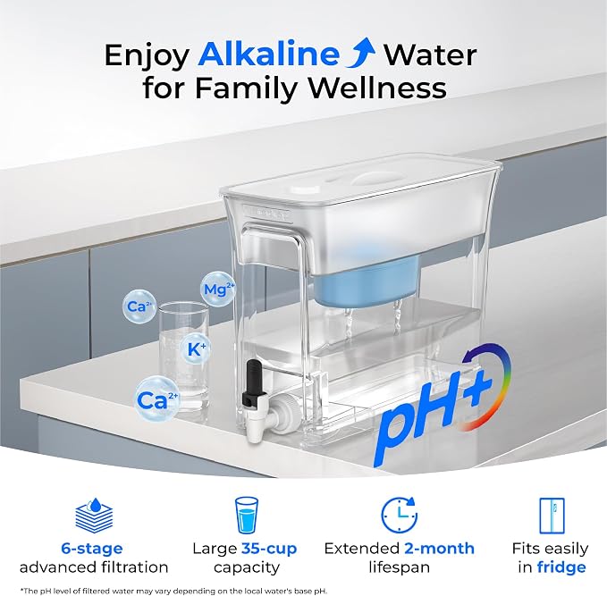 Waterdrop Slim Alkaline Water Filter Dispenser, Large Capacity, 100-Gallon - Image 2