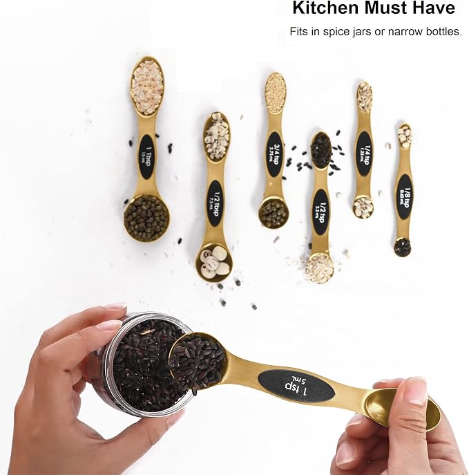 Magnetic Measuring Spoons Set Stainless Steel - Image 6