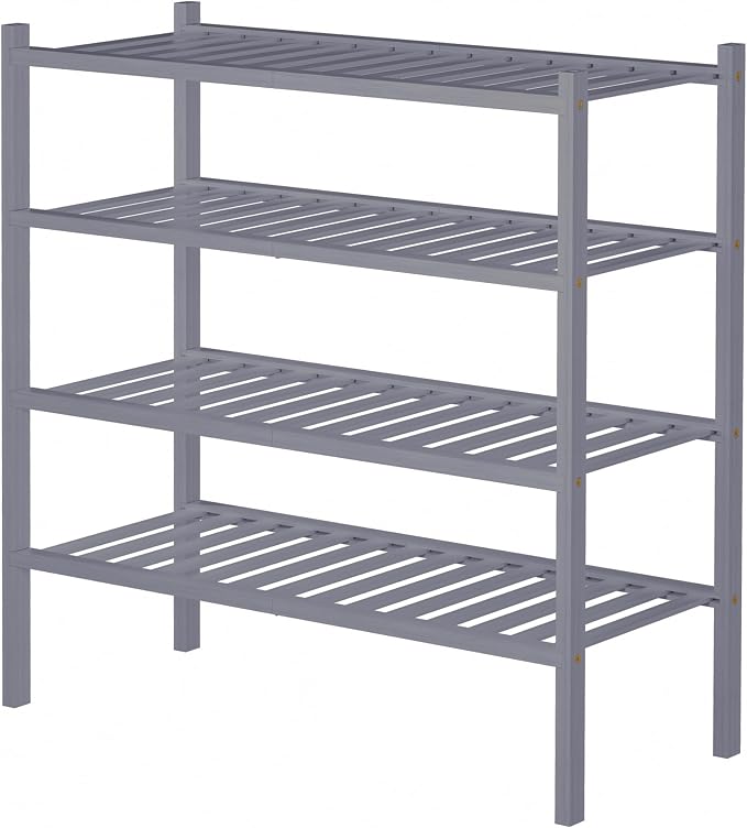 ROMGUAR CRAFT 4 Tier Bamboo Shoe Rack - Image 6