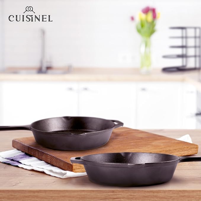 Cuisinel Cast Iron Skillets Set - Image 6