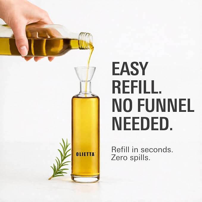 Olietta Olive Oil Dispenser Bottle Borosilicate Glass - Image 4