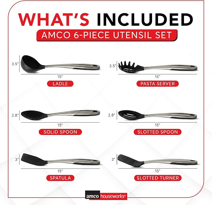 Amco 6-Piece Nylon Utensil Set - Image 2